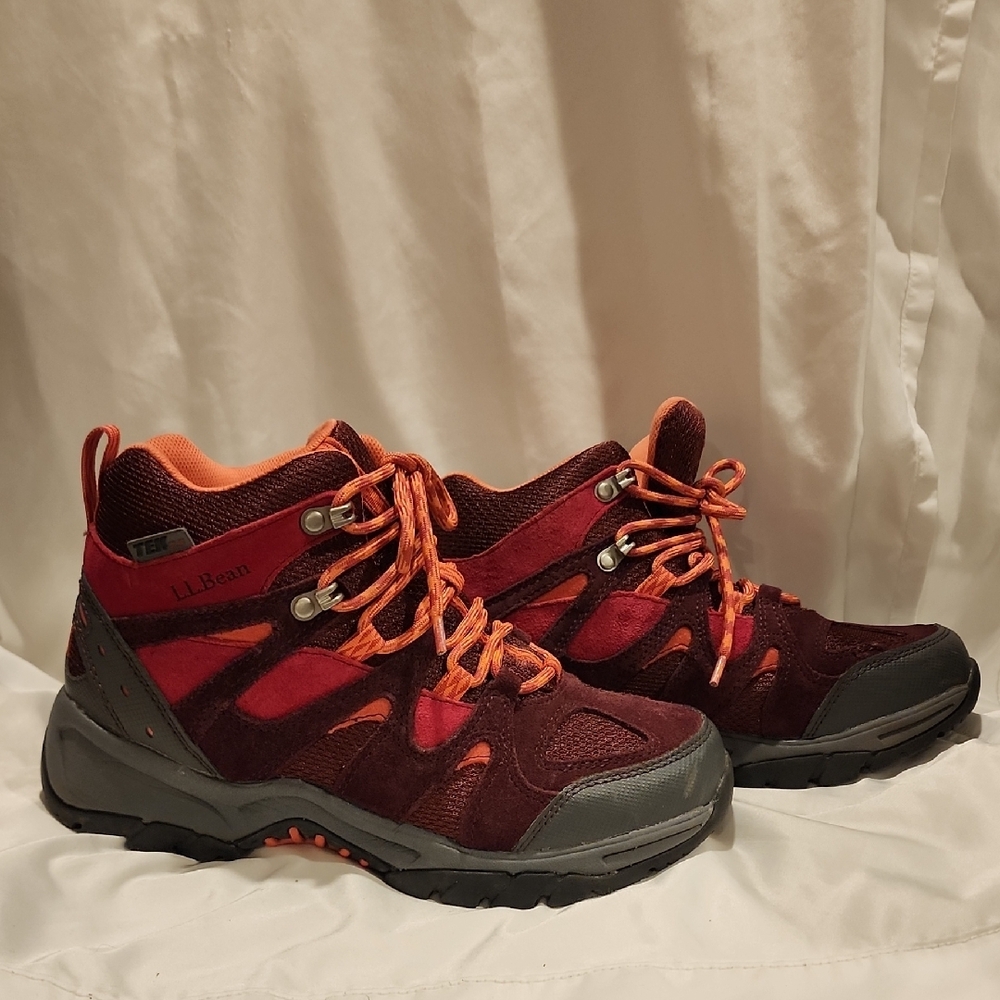 L.L. Bean Kids Boots - Burgundy and Gray - Picture 3 of 5